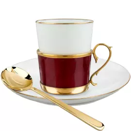 Кофейный набор красный